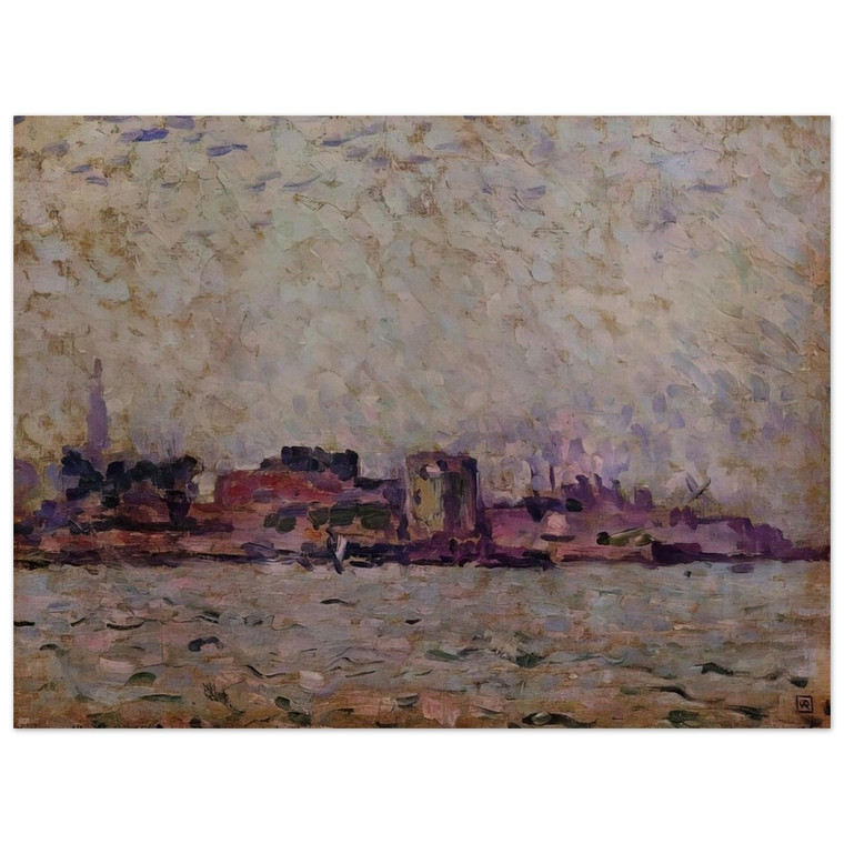 Van Rysselberghe Morning Fog, Port of Veer 1906 Aluminum Print