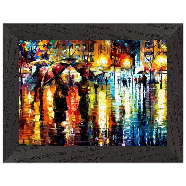 Leonid Afremov  Leonid Afremov N5 Premium Wooden Framed Art Print / Poster
