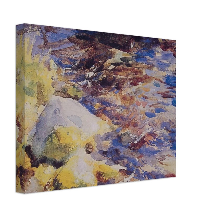 John Singer Sargent  Reflections Rocks and Water Canvas