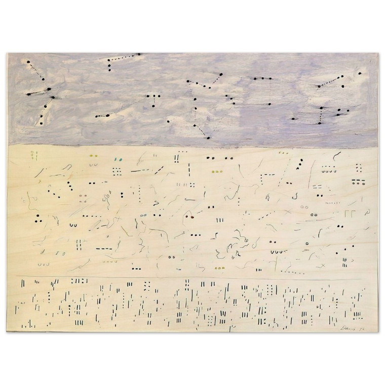 Gene Davis  Deep Six  1979 Wood Print