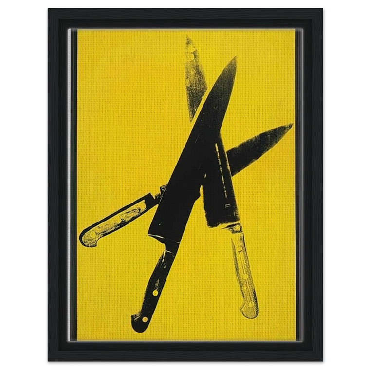 Andy Warhol  Knives Framed Canvas