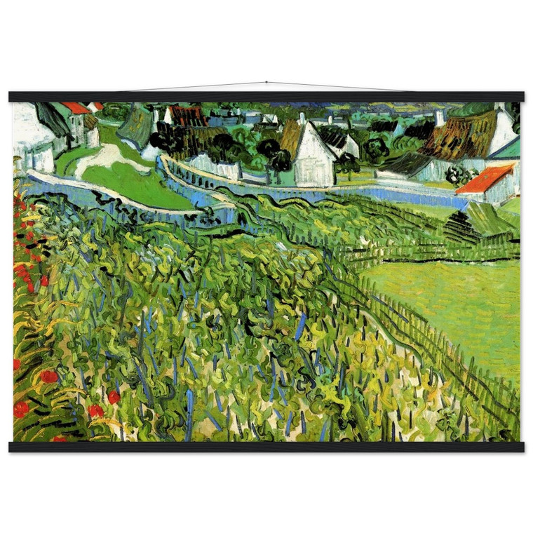 Van Gogh Vineyards Auvers Museum-Quality Matte Paper Poster with Hanger