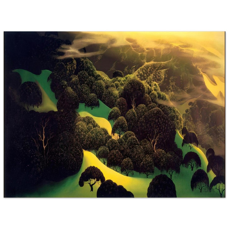 Eyvind Earle  Deep Wilderness Aluminum Print