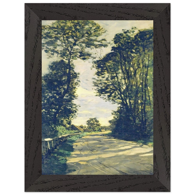 claude monet SaintSimeon Farm Road Premium Wooden Framed Art Print / Poster