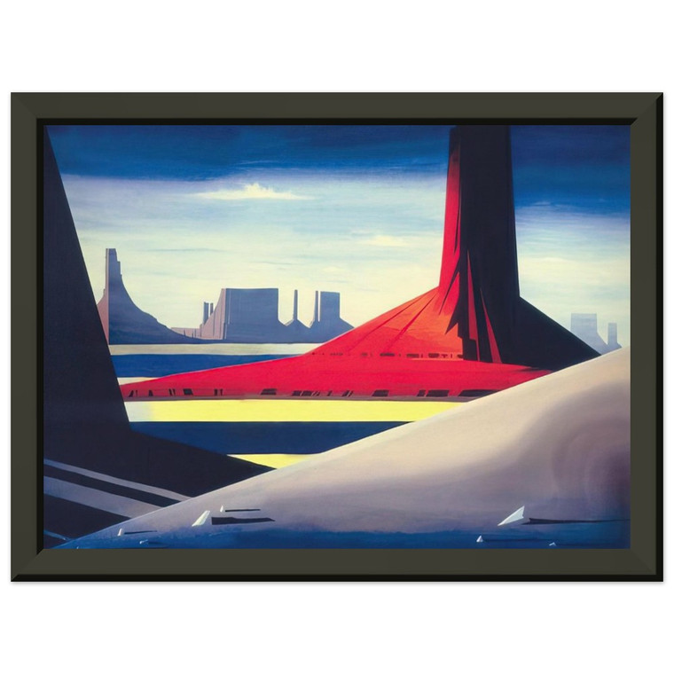 Eyvind Earle  Monument Valley Premium Metal Framed Art Print / Poster