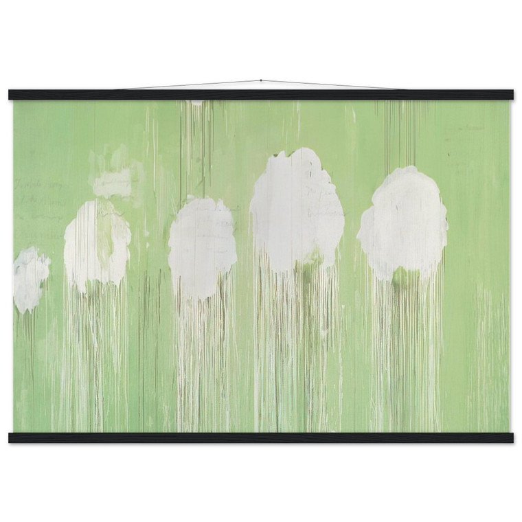 Cy Twombly Untitled Peony Blossom Painting Matte Paper Poster with Hanger