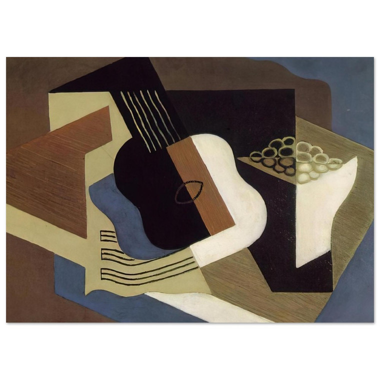 Juan Gris  GUITAR AND FRUIT DISH 1919 Fine Art Poster / Art Print