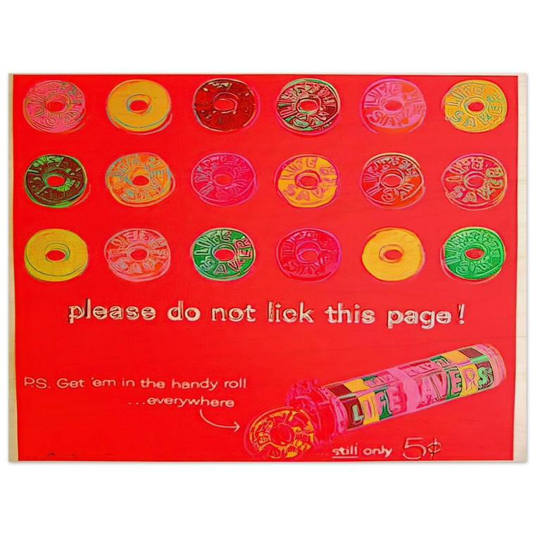 Andy Warhol  Life Savers Wood Print