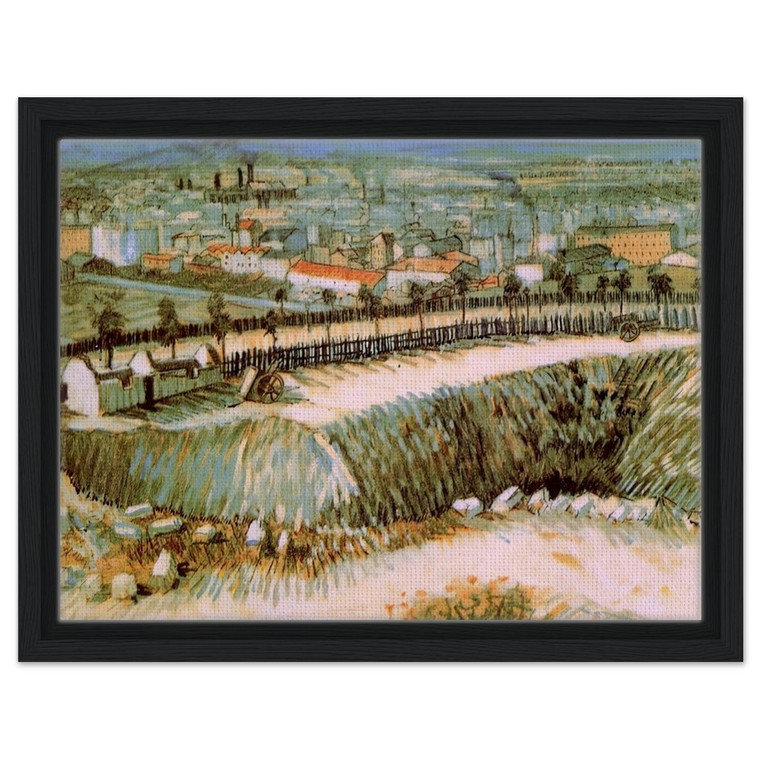 Vincent van Gogh  Outskirts of Paris near Montmartre Framed Canvas