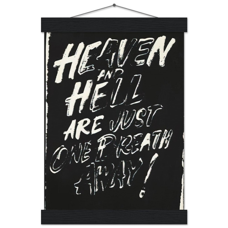 Andy Warhol Heaven and Hell Museum-Quality Matte Paper Poster with Hanger