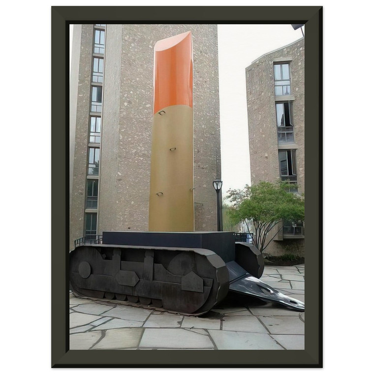 Claes Oldenburg LIPSTICK ASCENDING ON CATERPILLAR TRACKS 1969 Art Print
