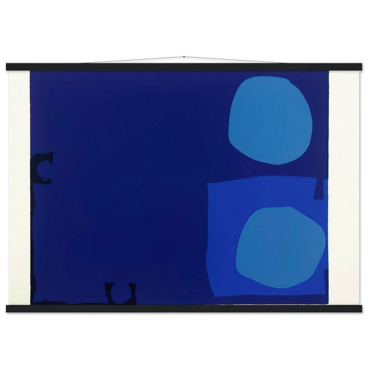 Patrick Heron Four Blues Two Discs 1970 Matte Poster with Hanger