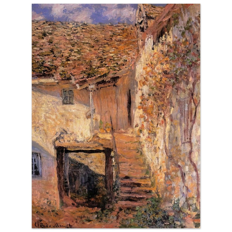 claude monet  The Steps Aluminum Print