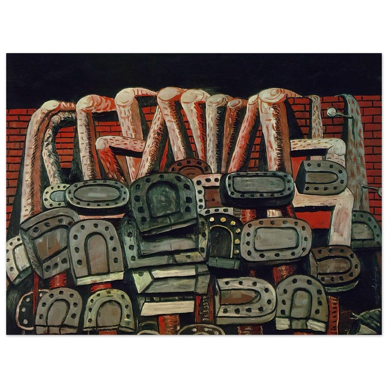 Philip Guston  ANCIENT WALL Wood Print