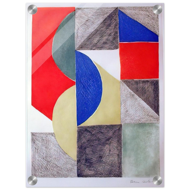 Sonia Delaunay  Abstract Composition N8 Acrylic Print