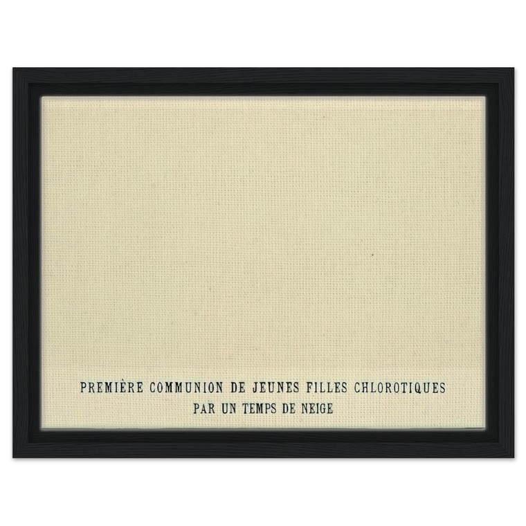 Alphonse Allais First Communion, Anaemic Girls, Snow Framed Canvas