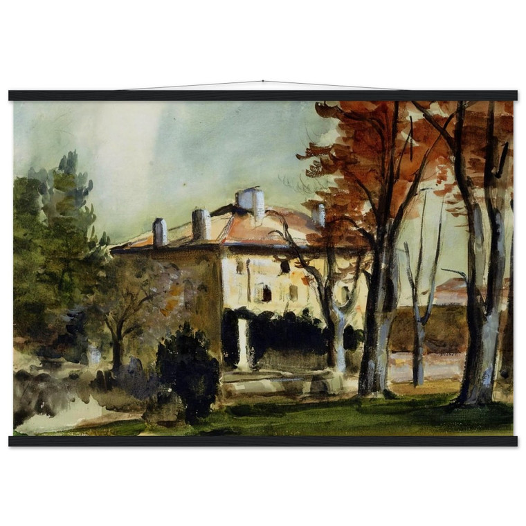 Paul Cezanne The Manor House at Jas de Bouffan Matte Poster with Hanger