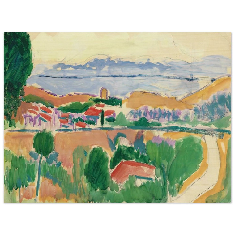 Henri Matisse  VUE DE COLLIOURE 1906 Wood Print