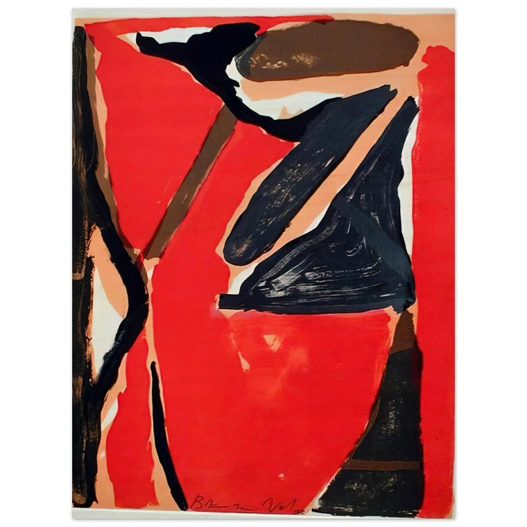 Bram van Velde  LUnique III  1973 Wood Print