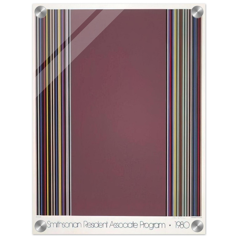 Gene Davis Smithsonian 15th Anniv. Poster 1980 Acrylic Print
