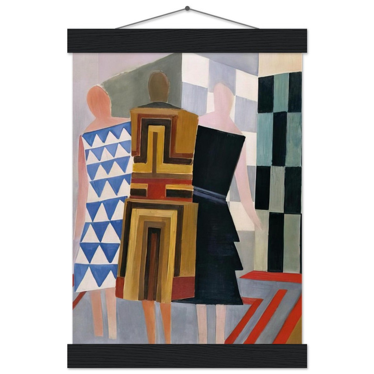 Sonia Delaunay Simultaneous Dresses Three Women 1925 Poster with Hanger