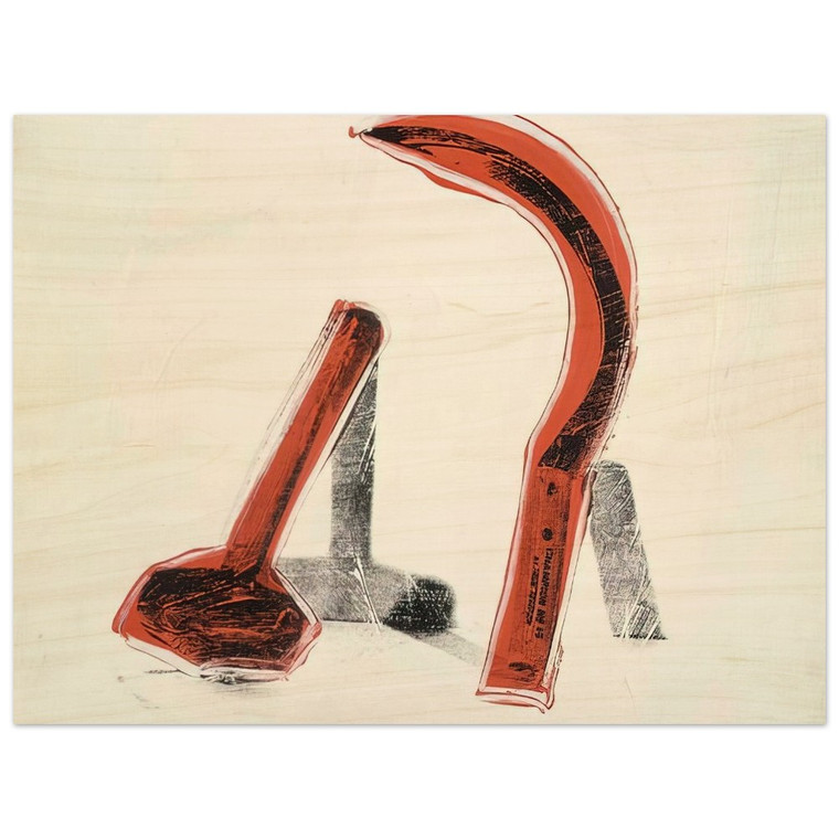 Andy Warhol  Hammer and Sickle Wood Print