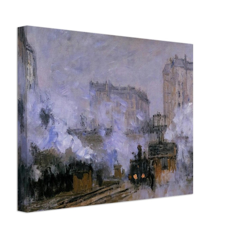claude monet  SaintLazare Station Arrival of a Train Canvas