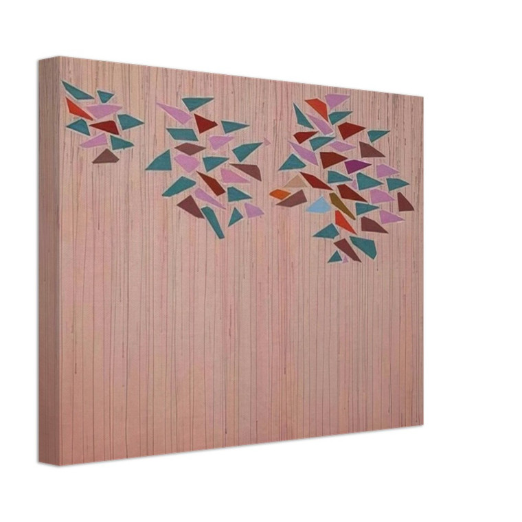 Robert Goodnough  Colors on Gray Pink  1976 Canvas