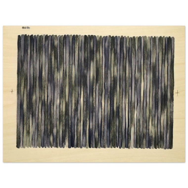 Gene Davis  Adams Rib  1980 Wood Print