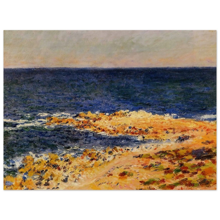 claude monet  The Big Blue at Antibes Wood Print