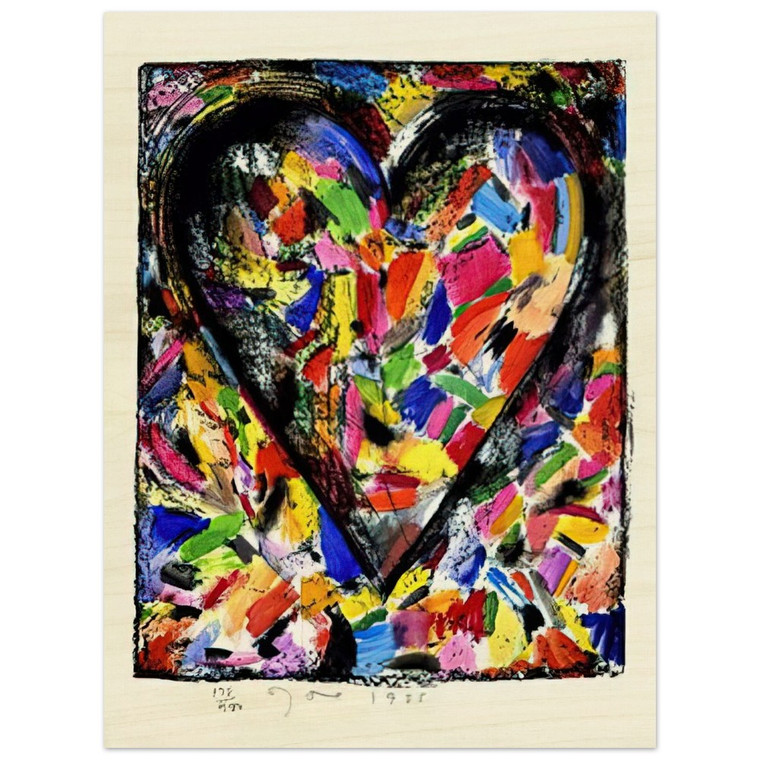 Jim Dine  CONFETTI HEART 1985 Wood Print