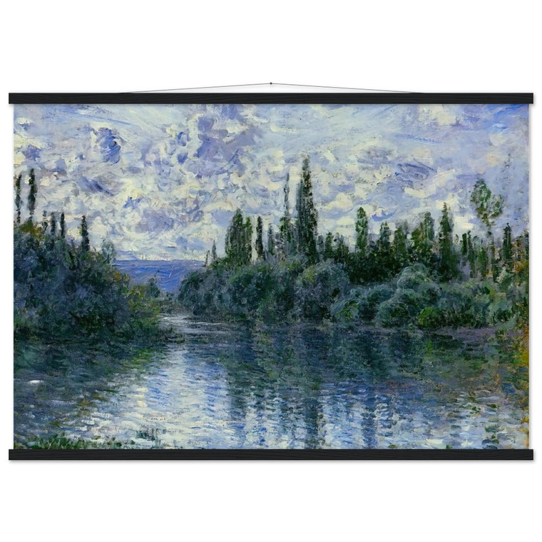Claude Monet Arm of the Seine near Vetheuil Matte Paper Poster with Hanger
