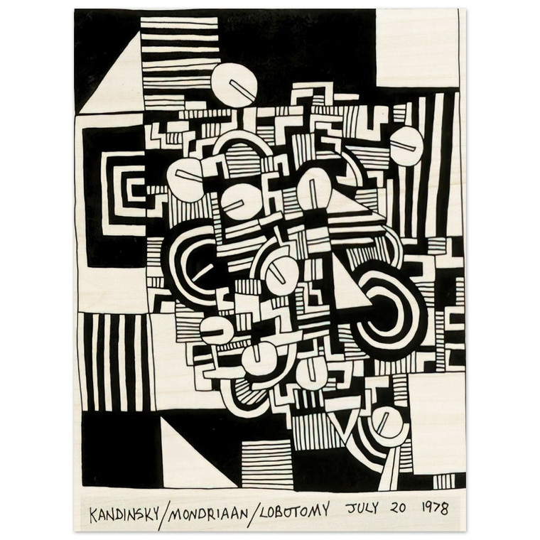 Keith Haring  UNTITLED 1978 N3 Wood Print