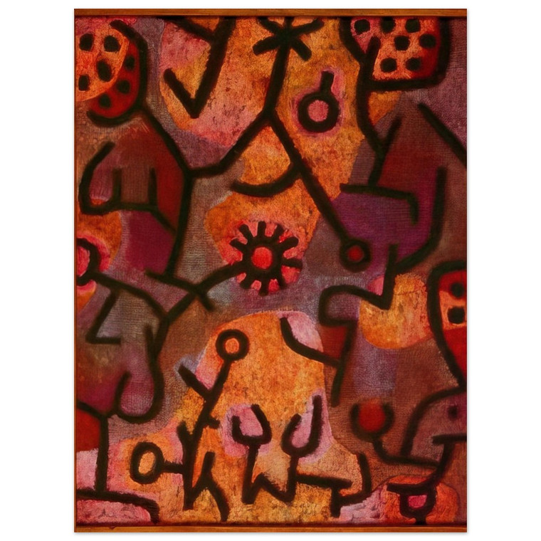 Paul Klee  FLORA ON ROCKS SUN 1940 Wood Print