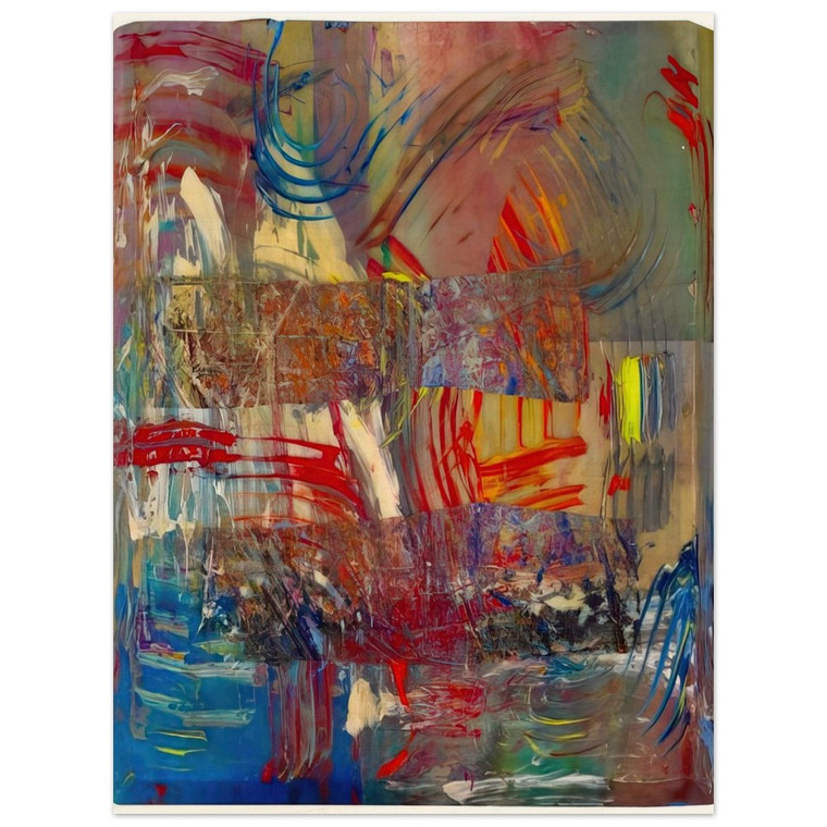 Sam Gilliam  Horses Upside Down Wood Print