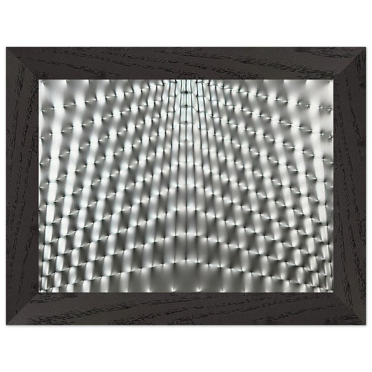 Enrico Castellani Superficie Argento 1973 Premium Wood Framed Art Print