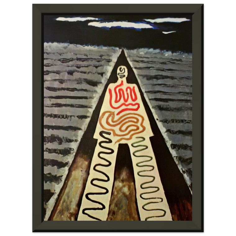 Man Ray  A NIGHT AT SAINT JEAN Premium Metal Framed Art Print / Poster
