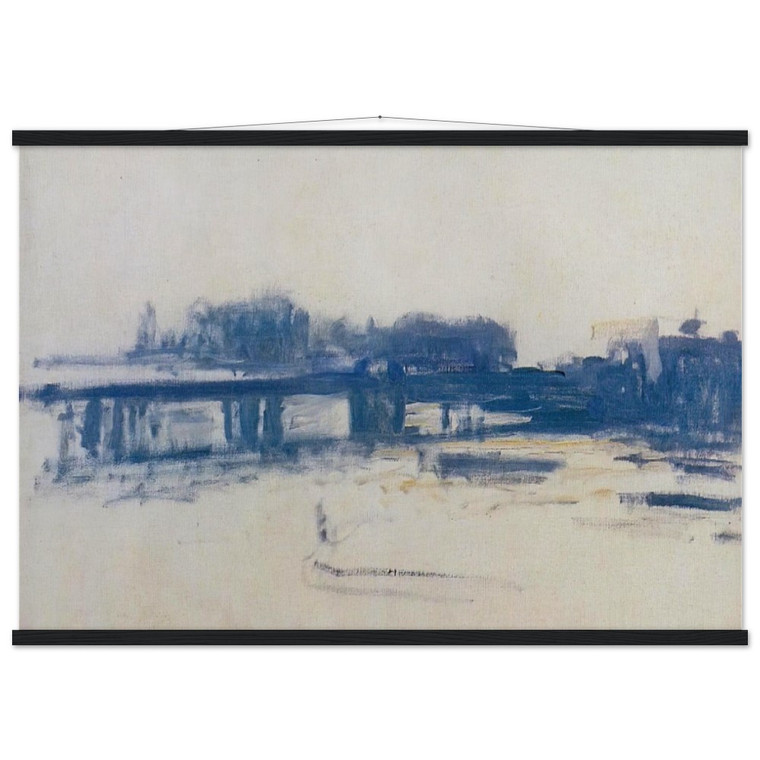 Claude Monet Charing Cross Bridge Matte Paper Poster with Hanger