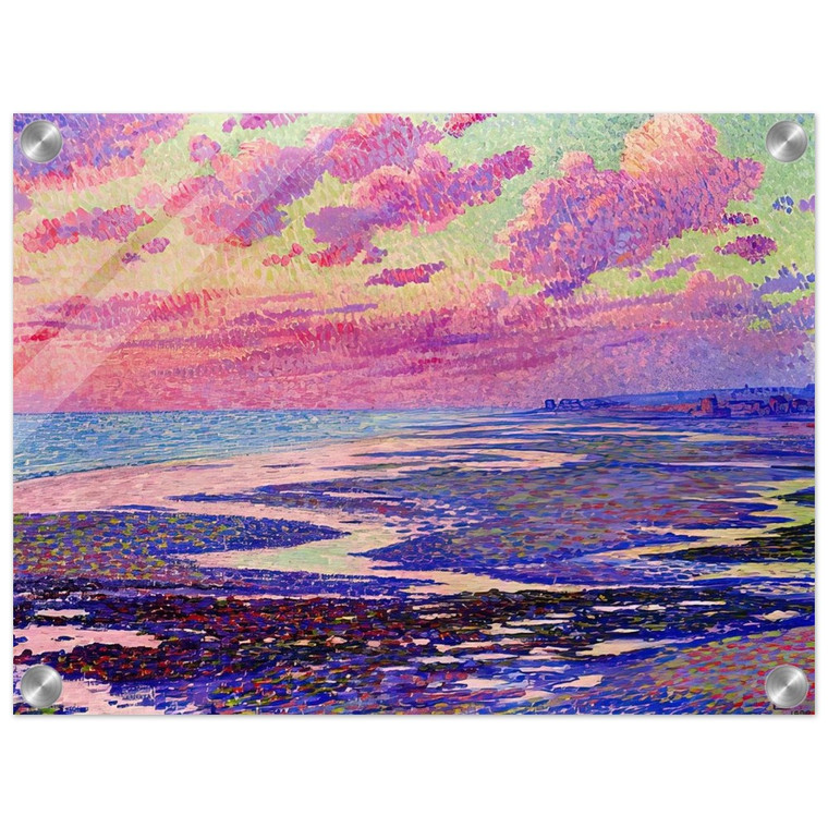 Theo van Rysselberghe  THE BEACH AT AMBLETEUSE AT LOW TIDE 1900 Acrylic Print