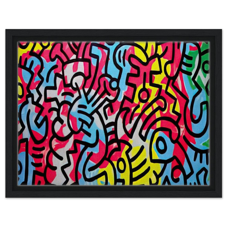 Keith Haring  UNTITLED 1987 N2 Framed Canvas