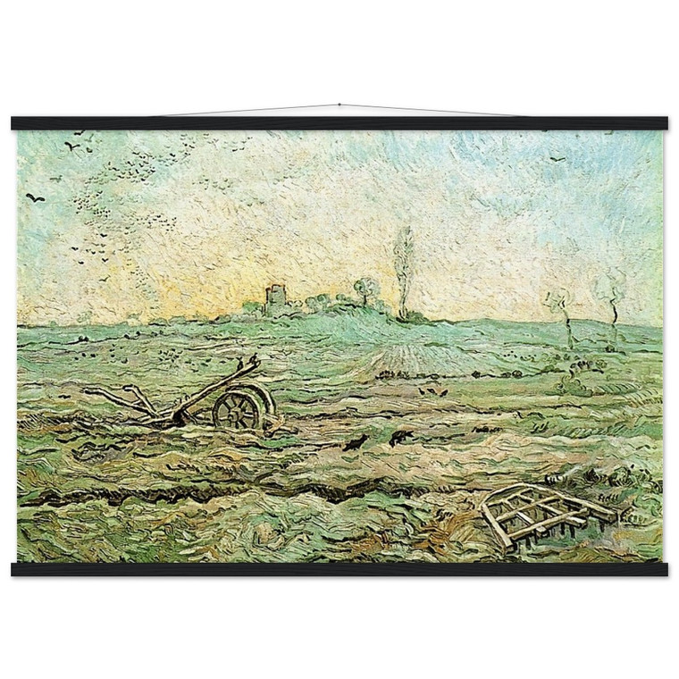 Vincent van Gogh The Plough and the Harrow after Millet Matte Poster with Hanger