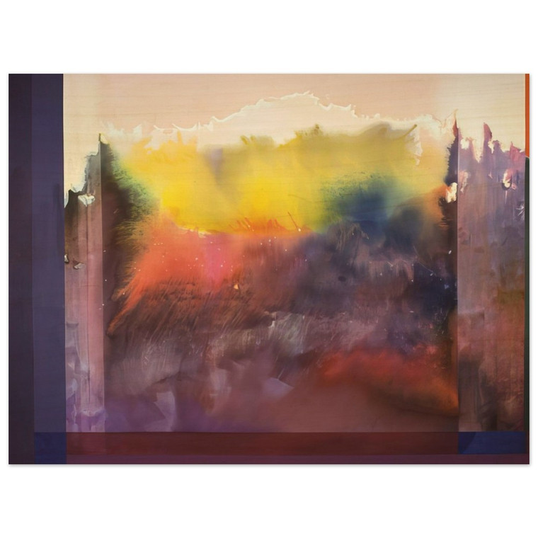 Ronnie Landfield  Vision Of Paradise  1985 Wood Print