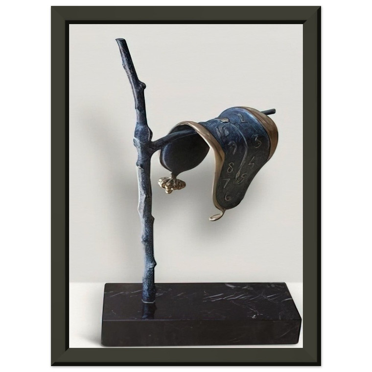 Salvador Dali Persistence of Memory 1980 Premium Metal Framed Art Print Poster