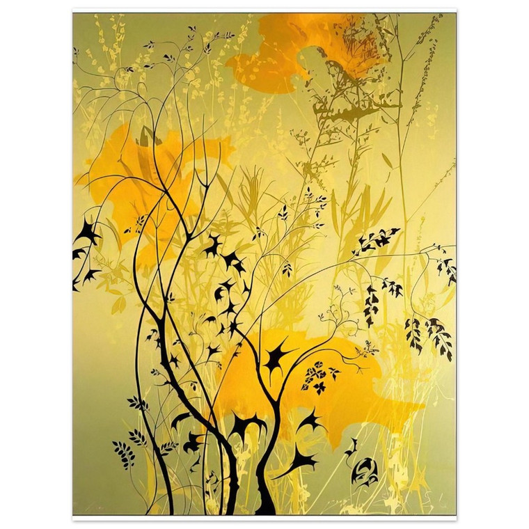 Eyvind Earle  Wild Flowers Aluminum Print