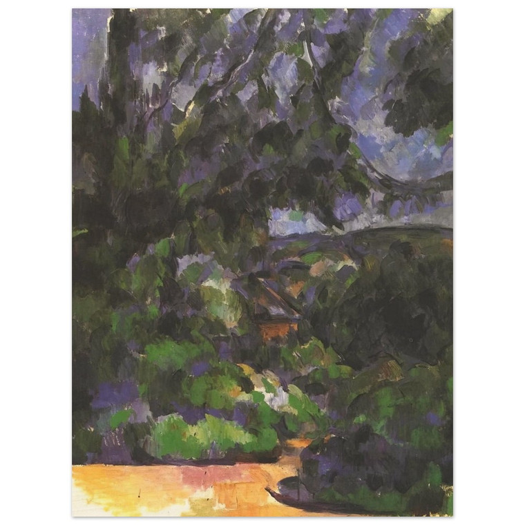 Paul Cezanne  Blue Landscape Wood Print