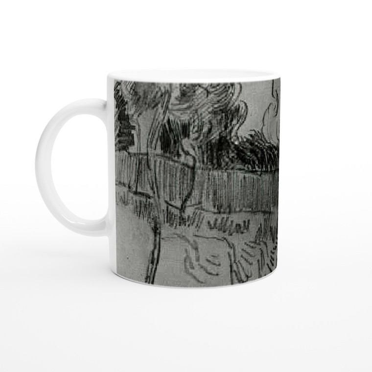 Vincent van Gogh - Pine Trees Seen against the Wall of the Asylum Ceramic Mug