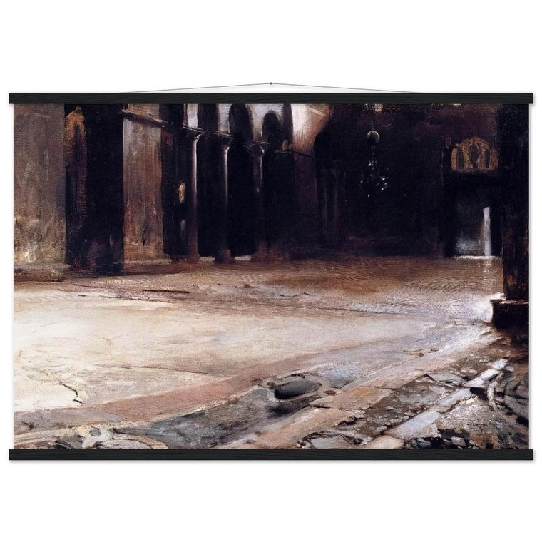 John Singer Sargent Pavement of St Marks Matte Paper Poster with Hanger