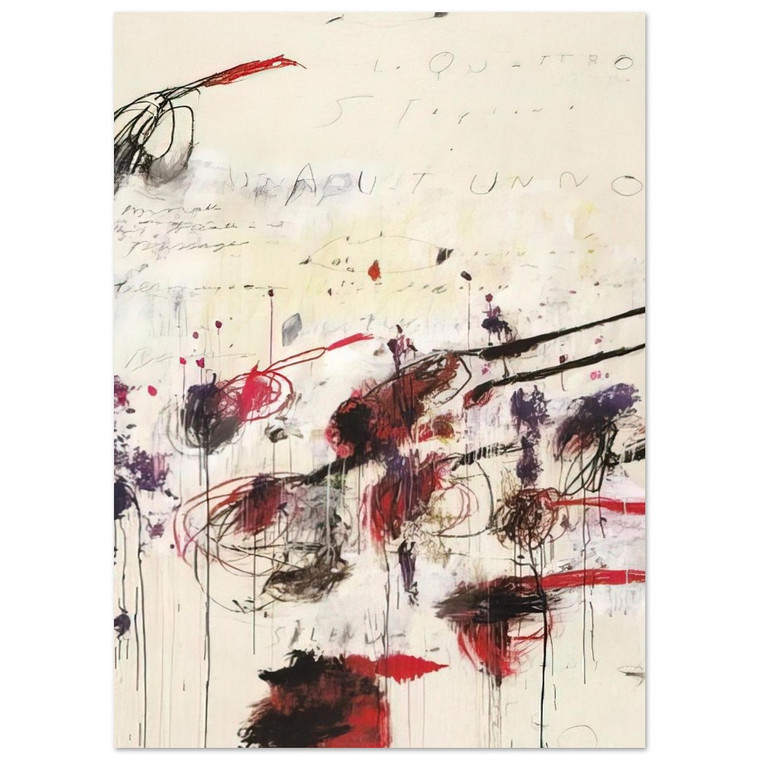 Cy Twombly  Quattro stagioni I Autunno Fine Art Poster / Art Print