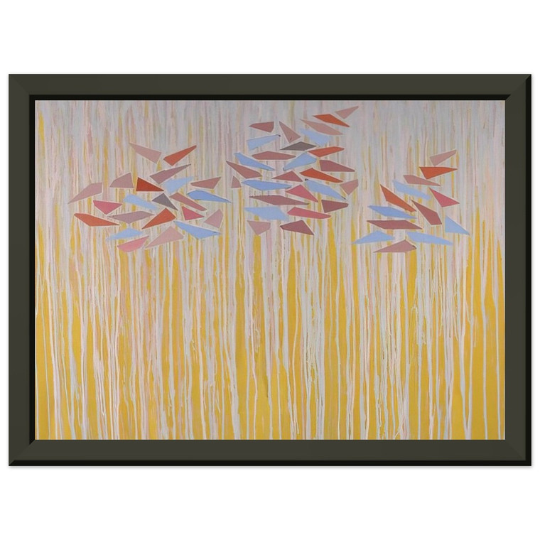 Robert Goodnough  Varicolor gold  1976 Premium Metal Framed Art Print / Poster