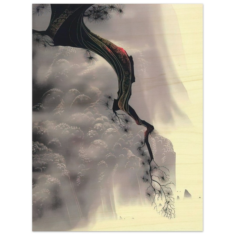Eyvind Earle  Through the Fog Wood Print